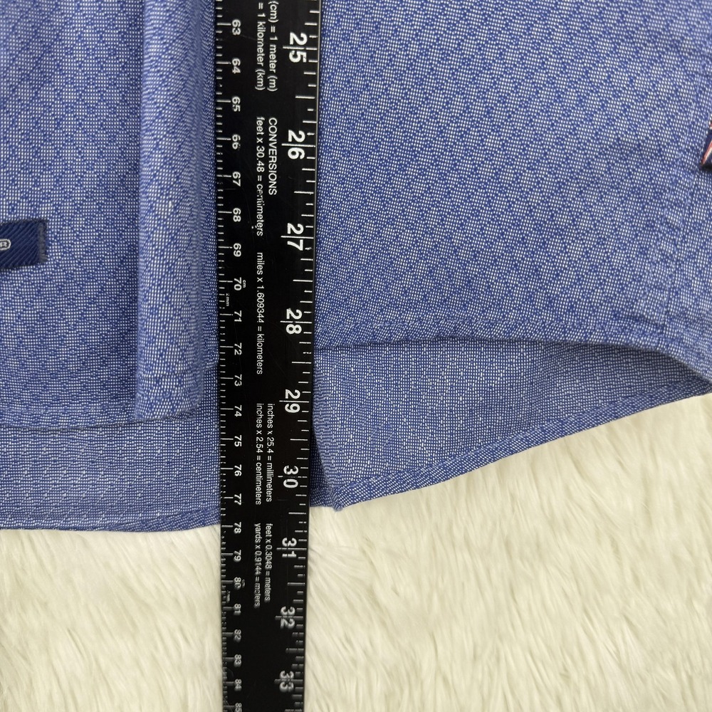 English Laundry Men's Long Sleeve Button Up Logo Flip Cuff Shirt Size 15 - 32/33 - Picture 11 of 12